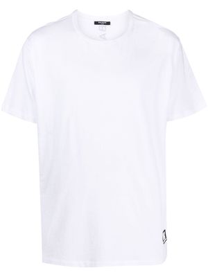 Balmain logo-patch crew-neck T-shirt - White