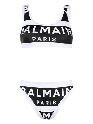 Balmain logo-print bikini set - Black