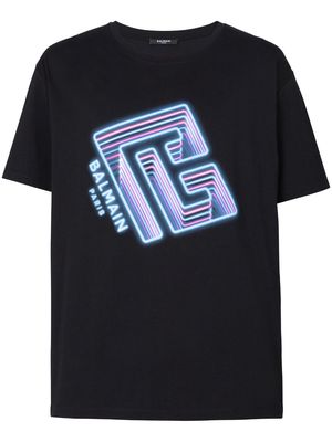 Balmain logo-print cotton T-shirt - EIY