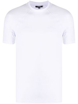 Balmain logo-print high-neck T-shirt - White