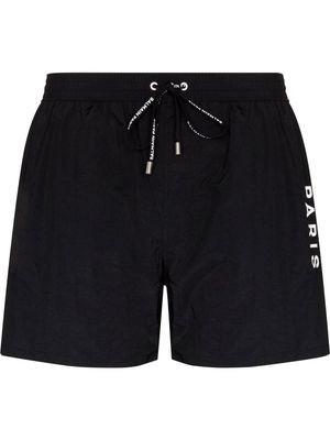 Balmain logo-print swimming shorts - Black