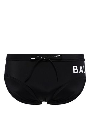 Balmain logo-print swimming trunks - Black