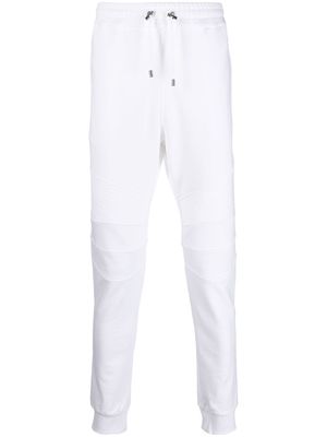 Balmain logo-print track pants - White