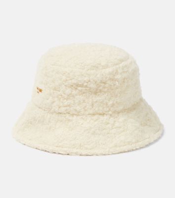 Balmain Logo wool-blend bucket hat
