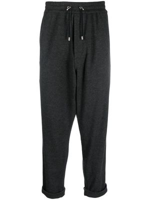 Balmain low-crotch drawstring-waist trousers - Grey