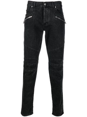 Balmain low-rise skinny jeans - Black