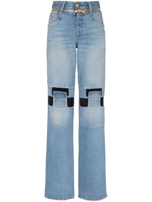 Balmain low-rise straight jeans - Blue