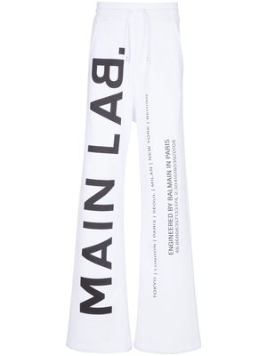 Balmain Main Lab track trousers - White