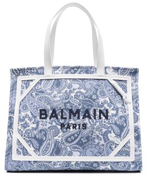 Balmain medium B-army tote bag - Blue