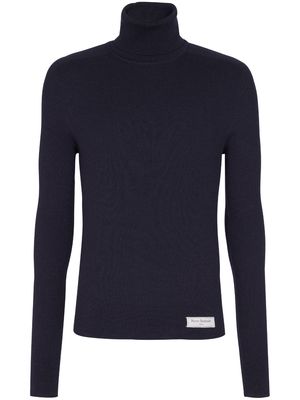 Balmain merino wool high-neck sweater - Black