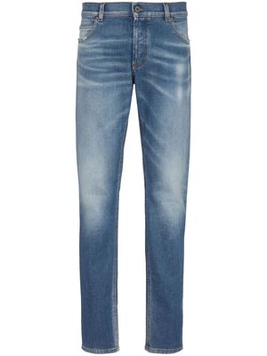 Balmain mid-rise slim-fit jeans - Blue
