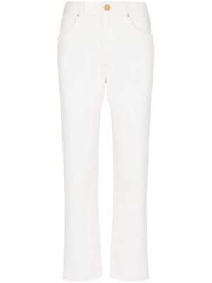 Balmain mid-rise straight-leg jeans - White