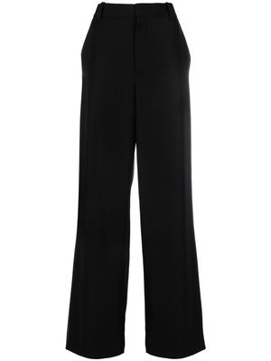 Balmain mid-rise wide-leg trousers - Black