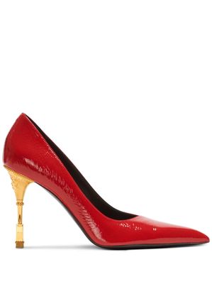 Balmain Moneta patent leather pumps - Red