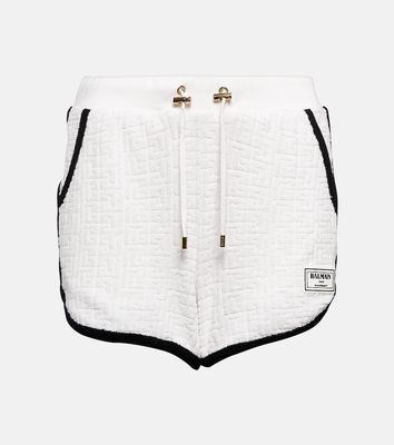 Balmain Monogram cotton-blend shorts