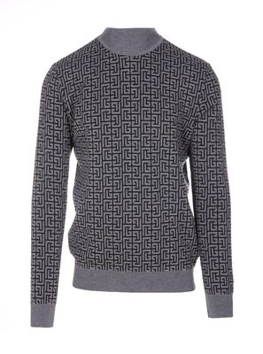 Balmain Monogram Turtleneck Jumper