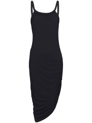 Balmain open-back asymmetric midi dress - Black