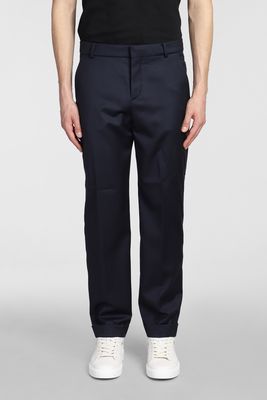 Balmain Pants In Blue Wool