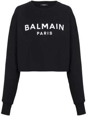Balmain Paris cotton sweatshirt - Black