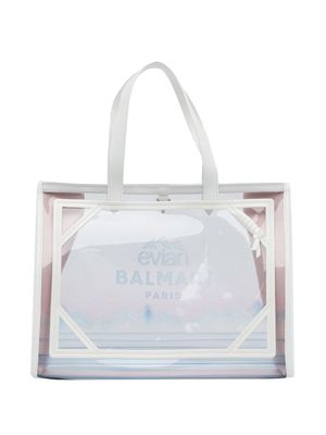 Balmain Pre-Owned x Evian B-Army tote bag - White