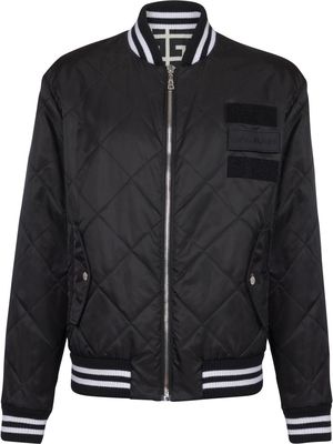 Balmain quilted bomber jacket - Black