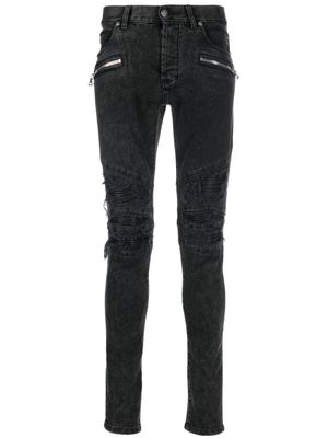 Balmain raw-cut skinny jeans - Black