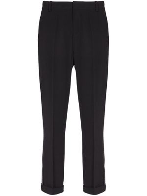 Balmain rhinestone-embellished tailored trousers - Black
