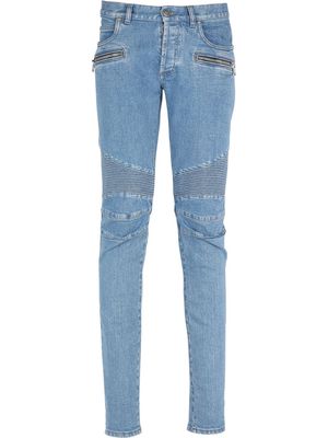 Balmain ripped super-skinny jeans - Blue