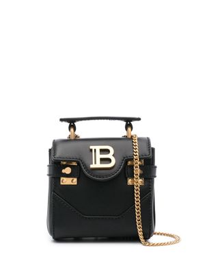 Balmain Sac B-Buzz mini leather bag - Black
