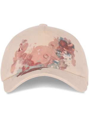 Balmain Sky-printed cap - Neutrals