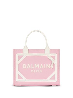 Balmain small B-Army canvas tote bag - Pink