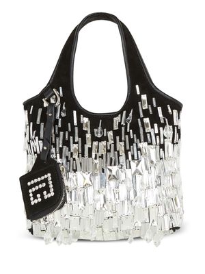 Balmain small Grocery crystal-embellished bag - Silver