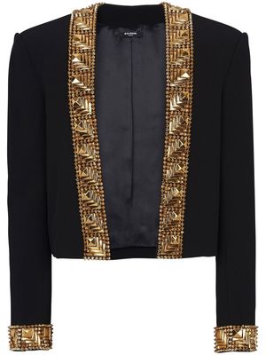Balmain spike-stud embellished jacket - Black