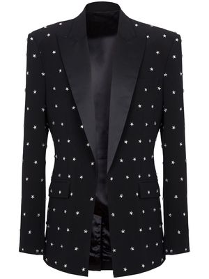 Balmain star-embroidered blazer - Black