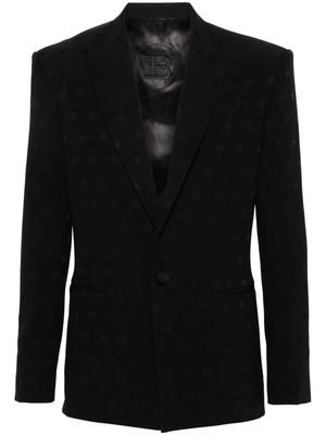 Balmain star-print single-breasted blazer - Black