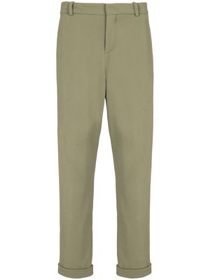 Balmain straight-leg cut chino trousers - Green