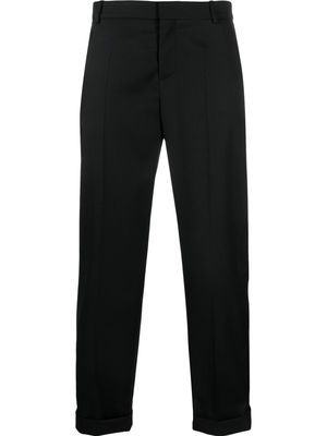 Balmain straight-leg wool trousers - Black