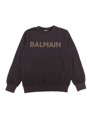 Balmain Studded Logo Sweatshirt