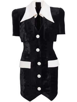 Balmain tailored short-sleeve dress - Black