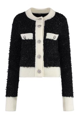 Balmain Textured-knit Cardigan