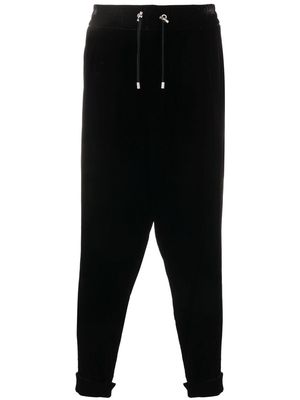 Balmain toggle-fastening track pants - Black