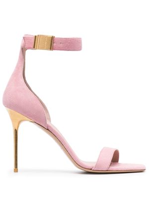 Balmain Uma 105mm suede sandals - Pink