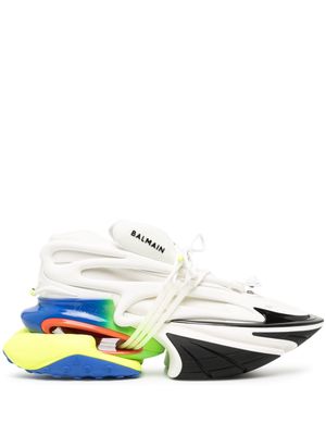 Balmain Unicorn colour-block sneakers - White