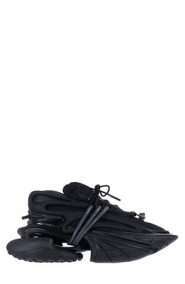 Balmain Unicorn Low Top Sneaker in Black