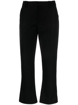 Balmain virgin-wool cropped trousers - Black