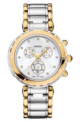 BALMAIN WATCHES Balmainia Diamond Chronograph Bracelet Watch