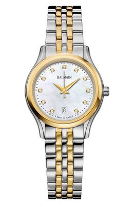 BALMAIN WATCHES Beleganza Diamond Two-Tone Bracelet Watch