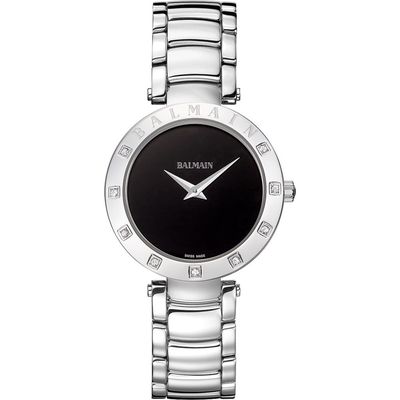 BALMAIN WATCHES Bijou Diamond Bracelet Watch, 33mm in Silver/black 