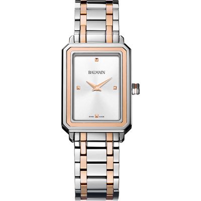 BALMAIN WATCHES Eirini Two-Tone Bracelet Watch, 25mm x 33mm in Stainless Steel/Rose Gold 