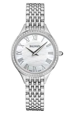 BALMAIN WATCHES Mother-of-Pearl Diamond Bracelet Watch